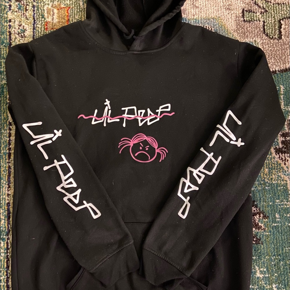 Mens Lil Peep black lightweight sweatshirt size XL
